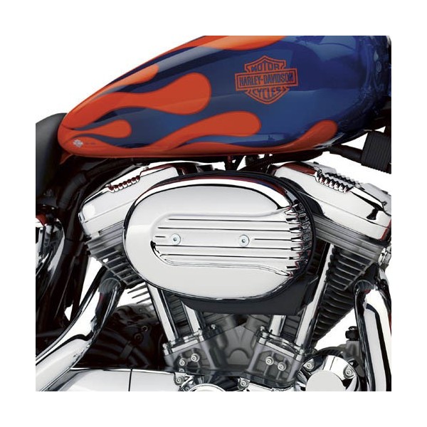 COPRIFILTRO CROMATO K&N HI-FLO HARLEY XL SPORTSTER/IRON/NIGHTSTER