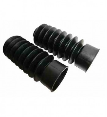 SOFFIETTI COPRI FORCELLA DA 39 MM. VINTAGE NERI PER MOTO CUSTOM E HARLEY DAVIDSON