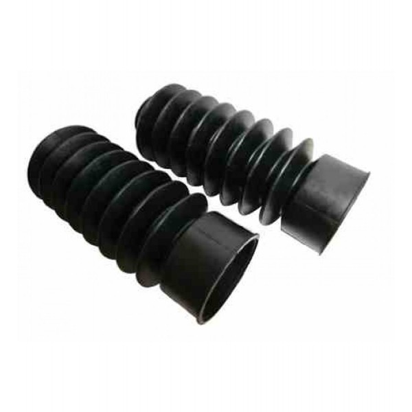 COUVERTURE DE FOURCHE SET VINTAGE 39 MM.NOIR POUR MOTO CUSTOM ET HARLEY DAVIDSON