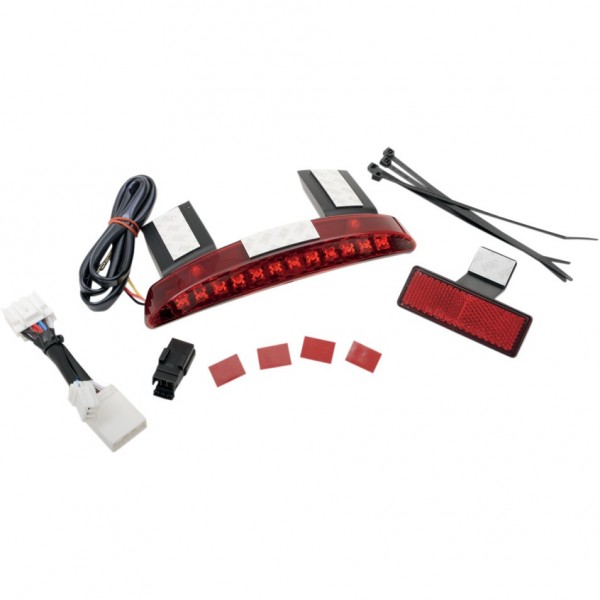 FANALE POSTERIORE LED MEZZALUNA L/ROSSA PER PARAFANGO  HARLEY DAVIDSON XL SPORTSTER 2007-2013