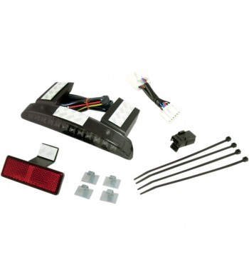 FANALE POSTERIORE LED MEZZALUNA L/GRIGIO FUME' PER PARAFANGO HARLEY DAVIDSON XL SPORTSTER '07-'13