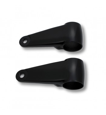 STAFFE LATERALI NERE DI SUPPORTO PER FARO CAFE RACER MOTO E HARLEY DAVIDSON