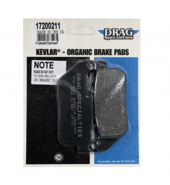 PLAQUETTE DE FREIN AVANT DRAG ORGANIC KEVLAR® POUR HARLEY DAVIDSON XL SPORTSTER '04-'13