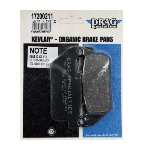 BREMSKLOTZ VORNE DRAG ORGANIC KEVLAR® FÜR HARLEY DAVIDSON XL SPORTSTER '04-'13