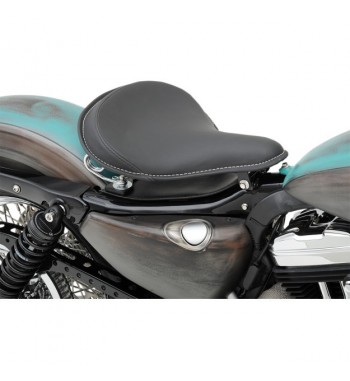 SPRINGS BLACK SOLO SEAT LOW PROFILE AND MOUNTING KIT HARLEY DAVIDSON XL SPORTSTER '04-'16