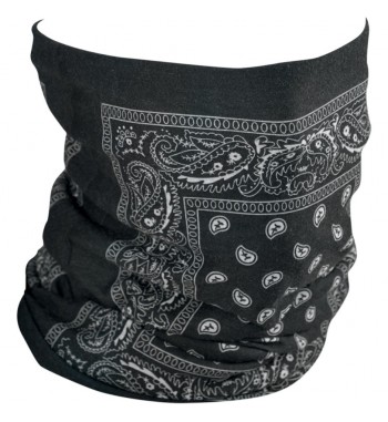 MULTIFUNKTIONS UNTER KRAGEN AUSDEHNUNGS FLEECE PAISLEY BLACK RIDER