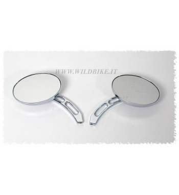 SPECCHI OVALI CUSTOM BILLET PER MOTO CUSTOM E HARLEY DAVIDSON