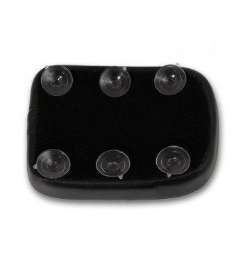 SELLINO PASSEGGERO IN PELLE AL GEL PHANTOM S3 STANDARD DA 9" A VENTOSE PER HARLEY DAVIDSON E MOTO CUSTOM