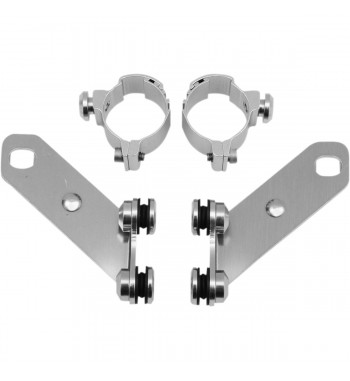 PARABREZZA DEFLETTORI PARAGAMBE PER FORCELLA MOTO CUSTOM E HARLEY DAVIDSON