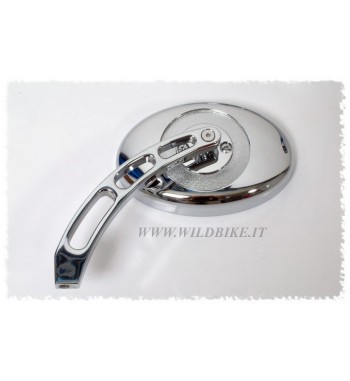 SPECCHI OVALI CUSTOM BILLET PER MOTO CUSTOM E HARLEY DAVIDSON