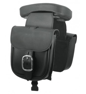 SELLE AMOVIBLE PASSAGER AVEC VENTOUSES ET SACOCHES LATERAL POUR HARLEY DAVIDSON ET CUSTOM MOTOCYCLETTE