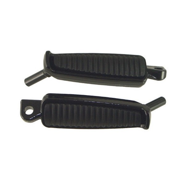 BLACK EXTENDED FOOTPEGS WITH REAR STUDS FOR HARLEY DAVIDSON XL SPORTSTER