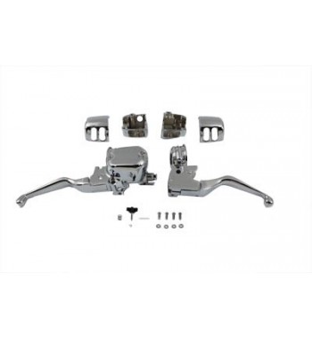 KIT DE CONTROLE COMPLE CHROME UNIQUE DISQUE DE FREIN GUIDON HARLEY DAVIDSON XL SPORTSTER '04-'13