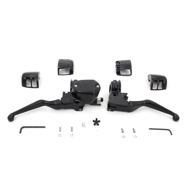 KOMPLETT LENKER CONTROL KIT SCHWARZE MATT EINZELBREMSEKIT HARLEY DAVIDSON XL SPORTSTER '04-'13