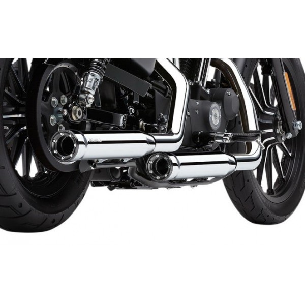 SCARICHI TERMINALI COBRA SLIP ON 3" RACE PRO TIPS CROMATI PER HARLEY DAVIDSON SOFTAIL FATBOY '07-'17