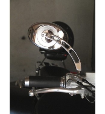 SPECCHI OVALI CUSTOM BILLET PER MOTO CUSTOM E HARLEY DAVIDSON