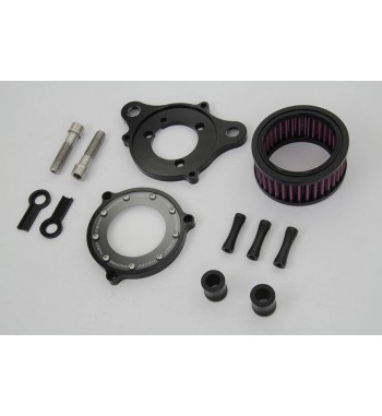 KIT FILTRO ARIA WYATT GATLING ROUND CLEAR HARLEY DAVIDSON XL SPORTSTER 07-21