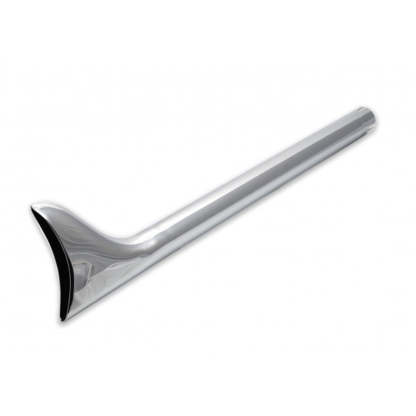 MUFFLER EXHAUST UNIVERSAL FISHTAIL 30" CHROME CUSTOM MOTORCYCLE AND HARLEY DAVIDSON