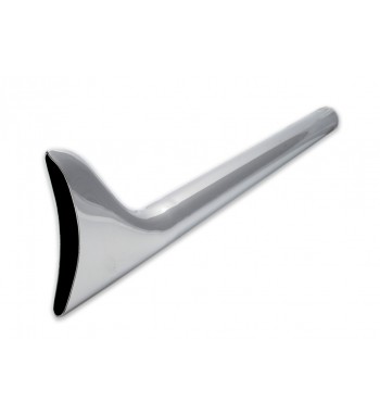 SILENCIEUX ECHAPPEMENT UNIVERSEL FISHTAIL 30" CHROME POUR CUSTOM MOTO ET HARLEY DAVIDSON
