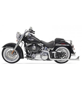MUFFLER EXHAUST UNIVERSAL FISHTAIL 30" CHROME CUSTOM MOTORCYCLE AND HARLEY DAVIDSON