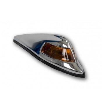 ORNAMENTO CROMATO VINTAGE A LUCE ARANCIONE PER PARAFANGO