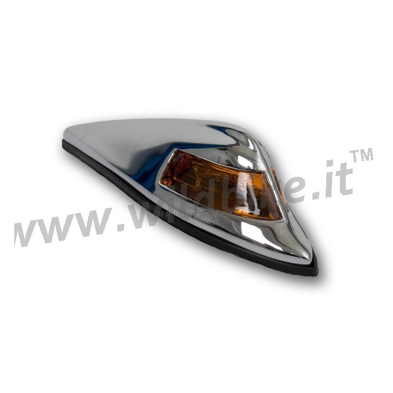 ORNAMENTO CROMATO VINTAGE A LUCE ARANCIONE PER PARAFANGO