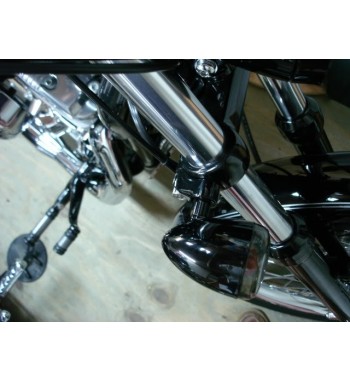 SUPPORTI ANTERIORI CORTI NERI FORCELLA PER  FRECCE HARLEY DAVIDSO