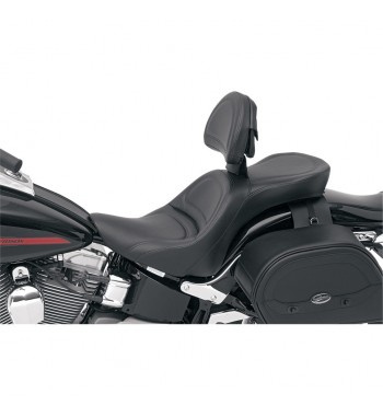 SELLE EXPLORER CONFORT AVEC GEL AVEC DOSSIER POUR HARLEY DAVIDSON FXST/FLST SOFTAIL '06-'17