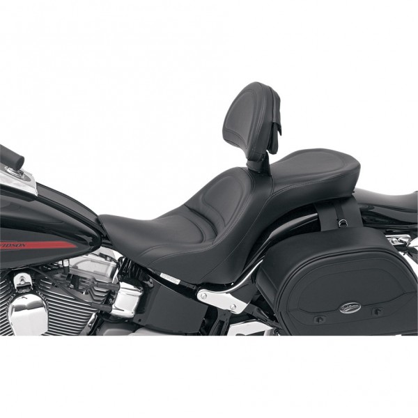 SELLA EXPLORER COMFORT AL GEL C/SCHIENALE PER HARLEY DAVIDSON FXST/FLST SOFTAIL '06-'17