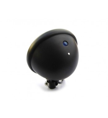 FARO FANALE ANTERIORE CAGE 5.75" 145 MM NERO OPACO PER MOTO CUSTOM E HARLEY DAVIDSON