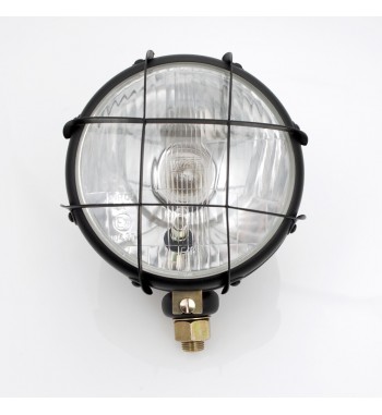 PHARE AVANT SCRAMBLER NOIR 5 3/4" POUR MOTO ET HARLEY DAVIDSON