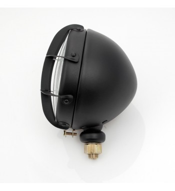 PHARE AVANT SCRAMBLER NOIR 5 3/4" POUR MOTO ET HARLEY DAVIDSON