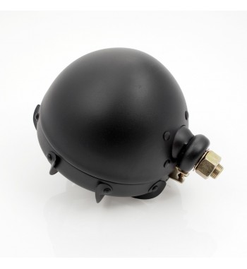 FARO FANALE ANTERIORE SCRAMBLER NERO 5 3/4" PER MOTO  E HARLEY DAVIDSON 