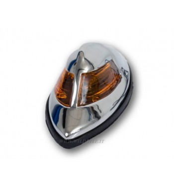 ORNAMENTO CROMATO VINTAGE A LUCE ARANCIONE PER PARAFANGO