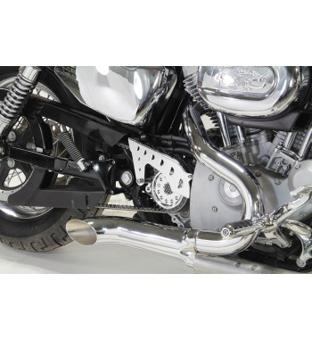SPROCKET COVER CHROME OUTLAW FOR HARLEY DAVIDSON XL SPORTSTER '04-'17