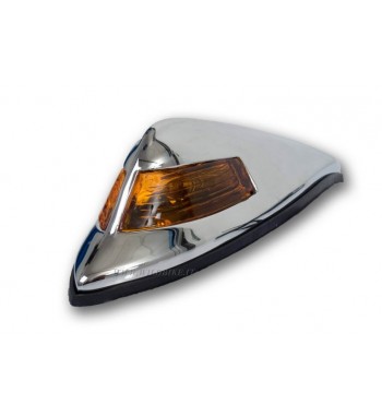 ORNAMENTO CROMATO VINTAGE A LUCE ARANCIONE PER PARAFANGO