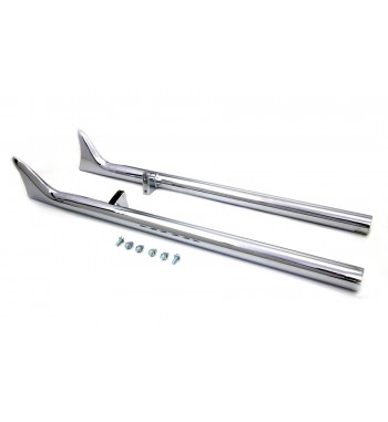 EXHAUSTS MUFFLER FISHTAIL CHROME FOR INDIAN CHIEF '15-'17