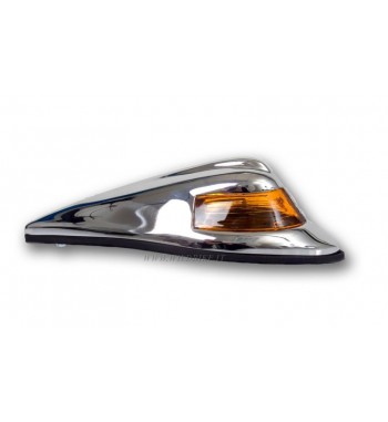 ORNAMENTO CROMATO VINTAGE A LUCE ARANCIONE PER PARAFANGO