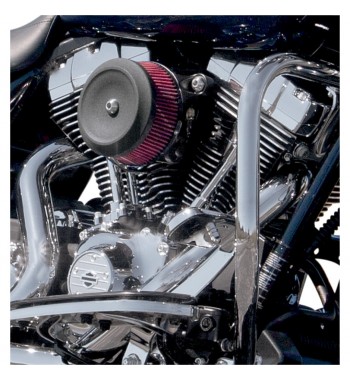 COUVERCLE du filtre à AIR S&S SUPER STOCK™ STEALTH BOBBER DISH NOIR HARLEY DAVIDSON
