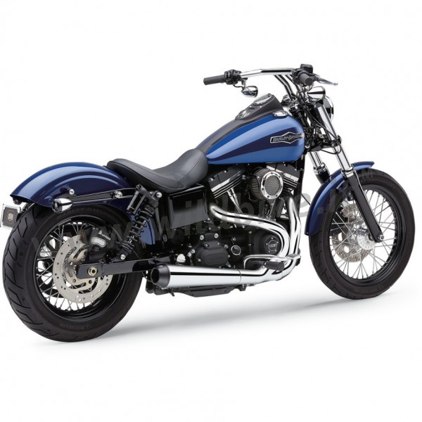 EXHAUSTS COBRA EL DIABLO 2 IN 1 CHROME FOR HARLEY DAVIDSON FXD DYNA '12-'17