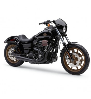 POTS D'ÉCHAPPEMENT COBRA EL DIABLO 2 EN 1 NOIR POUR HARLEY DAVIDSON FXD DYNA '12-'17