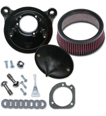 FILTRE A AIR BOX S&S SUPER STOCK™ STEALTH POUR HARLEY DAVIDSON TWIN CAM 2001-2017