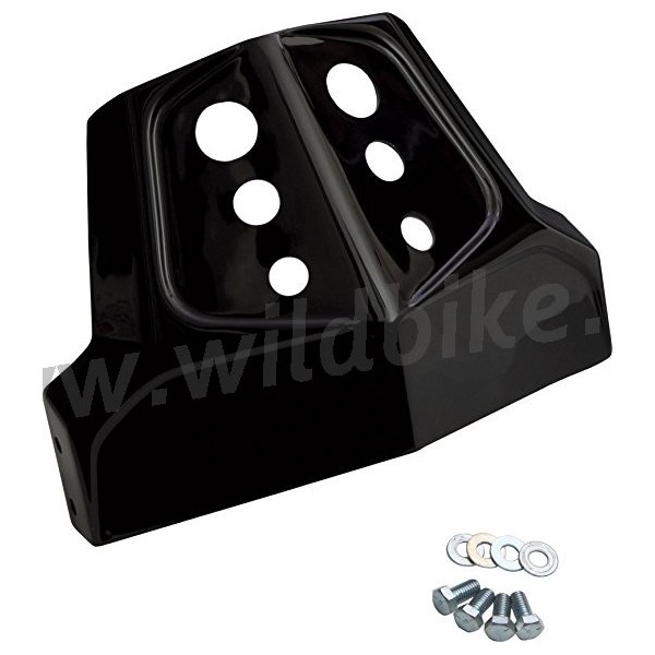 PLAQUE DE PROTECTION MOTEUR OLD SCHOOL NOIR POUR HARLEY DAVIDSON FXD DYNA '06-'17
