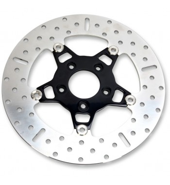 DISQUE ROTOR DE FREIN AVANT NOIR FLOTTANT EBC WIDE POUR HARLEY DAVIDSON BIG TWIN/TWIN CAM '00-'14