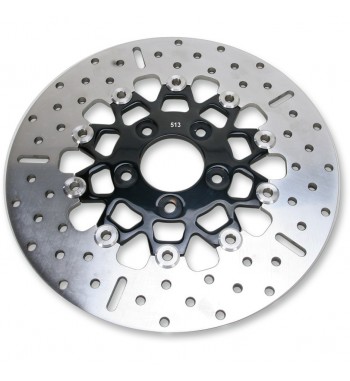 BREMSSCHEIBE HINTEN ROUND FLOATING EBC WIDE SCHWARZ FÜR HARLEY DAVIDSON XL SPORTSTER '00-'10