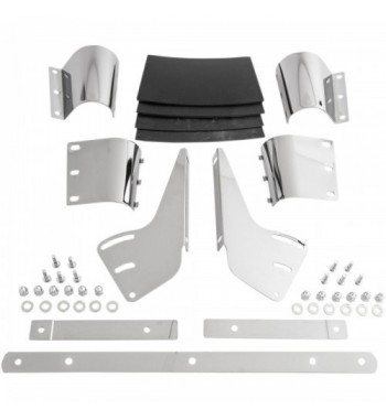 PARE-BRISE FALCON 20" CLAIR CONIQUE EFFACER FOURCHE POUR MOTO CUSTOM