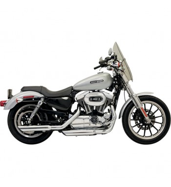 AUSPUFFANLAGEN FIREPOWER 3" SLIP-ON SLASH DOWN VERCHROMT HARLEY DAVIDSON SPORTSTER '04-'13