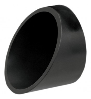 CAP FINAL BILLETTE SLASH CUT NOIR POUR POT D'ÉCHAPPEMENT BASSANI FIREPOWER STRAIGHT CUT