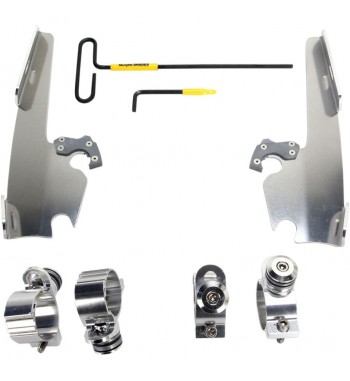 MEMPHIS SLIM WINDSHIELD 15" CLEAR FOR HARLEY DAVIDSON XL 1200 C SPORTSTER CUSTOM '11-'18