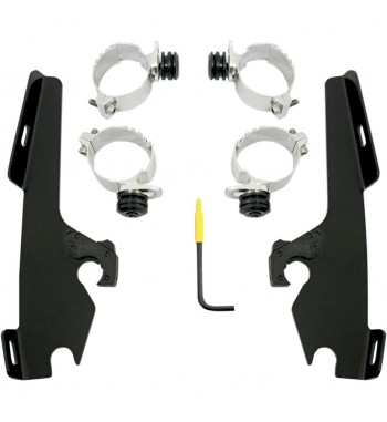 PARABREZZA MEMPHIS SLIM DA 15 " TRASPARENTE PER HARLEY DAVIDSON FXSB BREAKOUT '13-'17